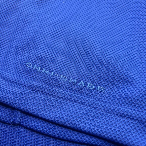 Florida Gators Columbia Golf Polo Shirt Ommi Shade Men's Large Blue Orange Mesh - Picture 9 of 9